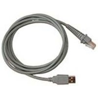 Grey Datalogic CAB-426 signal cable, 3.7 m length, with USB and RJ45 connectors.