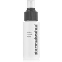 White Dermalogica Multi-Active Toner bottle, 250 ml, with black spray nozzle and bold gray text.
