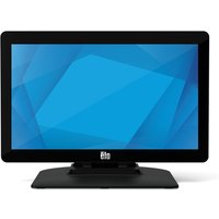 Black Elo Touch Solutions 15.6" LED signage display with sleek frame and rectangular base.
