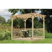 Forest Garden 2.4 x 2.4m Easy Deck Kit with Pergola - image 3