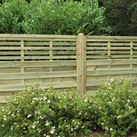Forest 6' x 4' Kyoto Pressure Treated Decorative Fence Panel (1.8m x 1.2m) - image 2