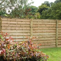 Forest 6' x 6' Europa Plain Pressure Treated Decorative Fence Panel (1.8m x 1.8m) - image 2