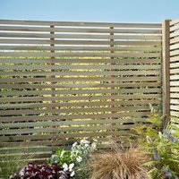 Forest Garden 6' x 6' Pressure Treated Slatted Fence Panel - image 2