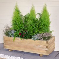 Forest Agen Wooden Garden Planter 3'x1' (0.9x0.3m) - image 2