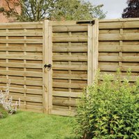 Forest Europa 3' x 6' Wooden Side Garden Gate - image 2