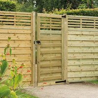 Forest Kyoto 3'x6' Decorative Pressure Treated Wooden Gate - image 2