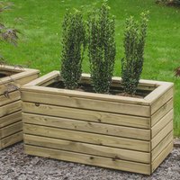 Forest Linear Double Wooden Garden Planter 3'x1' (0.8x0.4m) - image 3