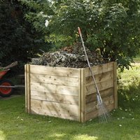 Forest Slot Down Wooden Compost Bin 1.06x1.06m - image 2