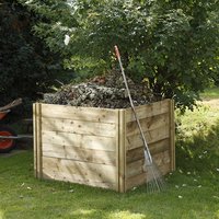 Forest Slot Down Wooden Compost Bin 1.06x1.06m - image 3