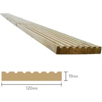 Forest Treated Softwood Value Deck Board 19mm x 120mm x 2.4m Pack of 20 - image 2