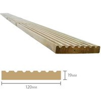 Forest Treated Softwood Value Deck Board 19mm x 120mm x 2.4m Pack of 50 - image 2