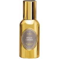 Gold Fragonard Belle Cherie Parfum bottle, 30 ml, with oval label and floral design elements.
