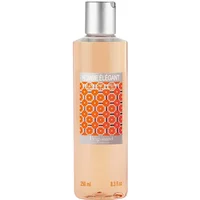 Fragonard Homme Elegant Shower Gel 250 ml, clear bottle with orange geometric label and silver cap.