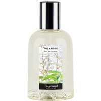 Fragonard Verveine Eau de Toilette 100 ml bottle with silver cap, floral label, clear citrus fragrance.