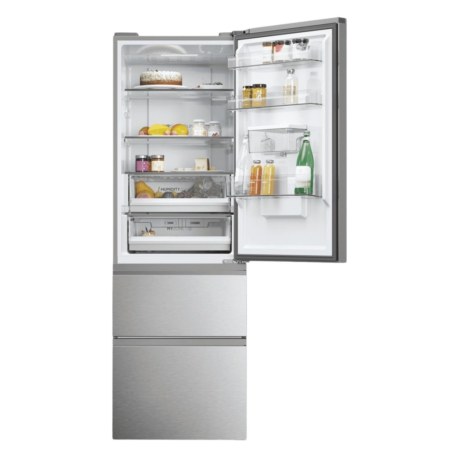 Haier HTW5618EWMG 357 Litre Combi Fridge Freezer - image 3