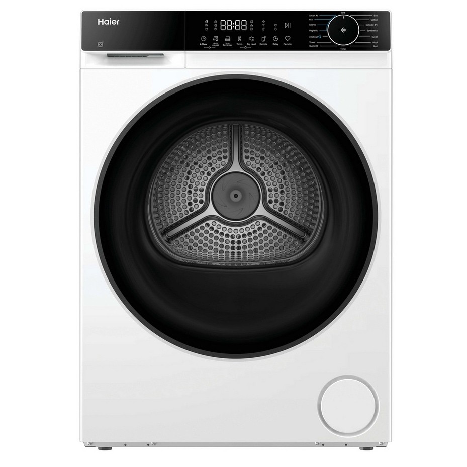 Haier Haier HD80 D357U1 8kg Heat Pump Condenser Dryer in White a Rated Wi Fi