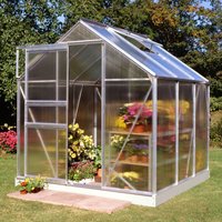 Halls 6x6 Aluminium Frame Polycarbonate Greenhouse - image 2