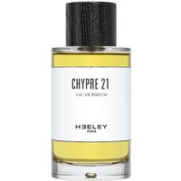 Heeley Chypre 21 Extrait de Parfum 100 ml, clear bottle with black cap, white label, yellow liquid inside.