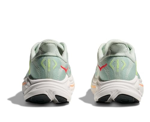 Hoka Clifton 10 Womens | Sea Glass / Neon Flame - Green / 4.5 / Standard - image 5