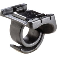 Black Honeywell barcode reader trigger handle with ergonomic grip and mounting clip.