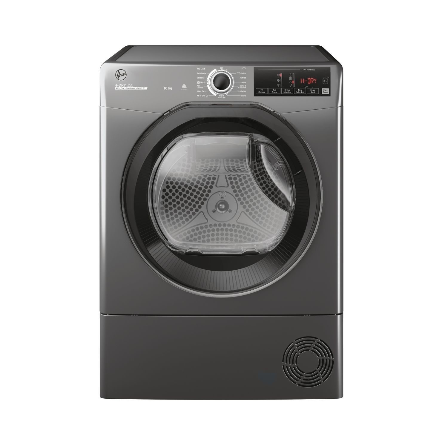 Hoover Hoover H-Dry 350 (Condenser) Tumble Dryer - Graphite - 10kg (HRE C10TBER-80)