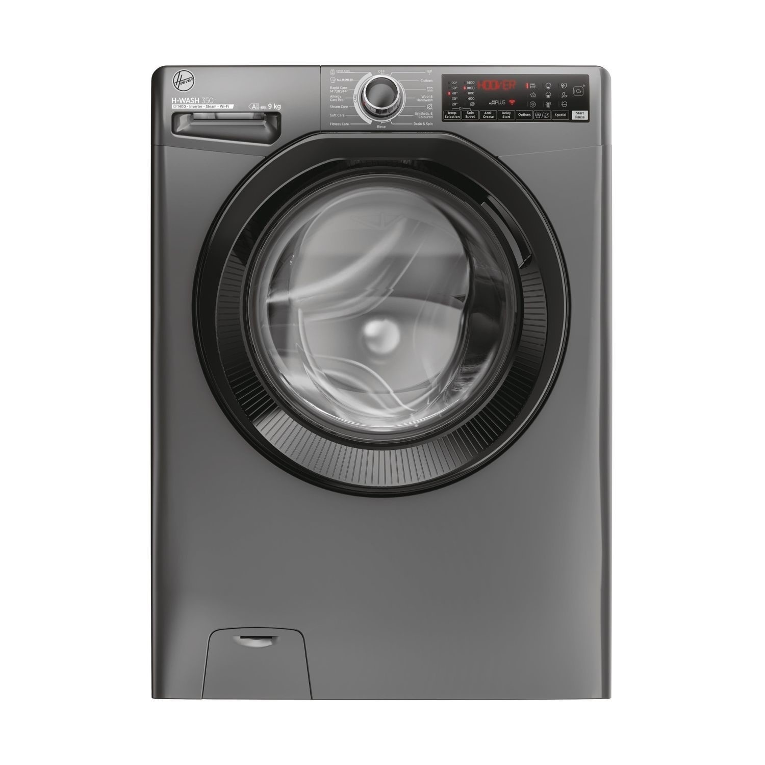 Hoover Hoover H-Wash 350 Washing Machine - Graphite - 9kg (H3WPS496TAMBR680)