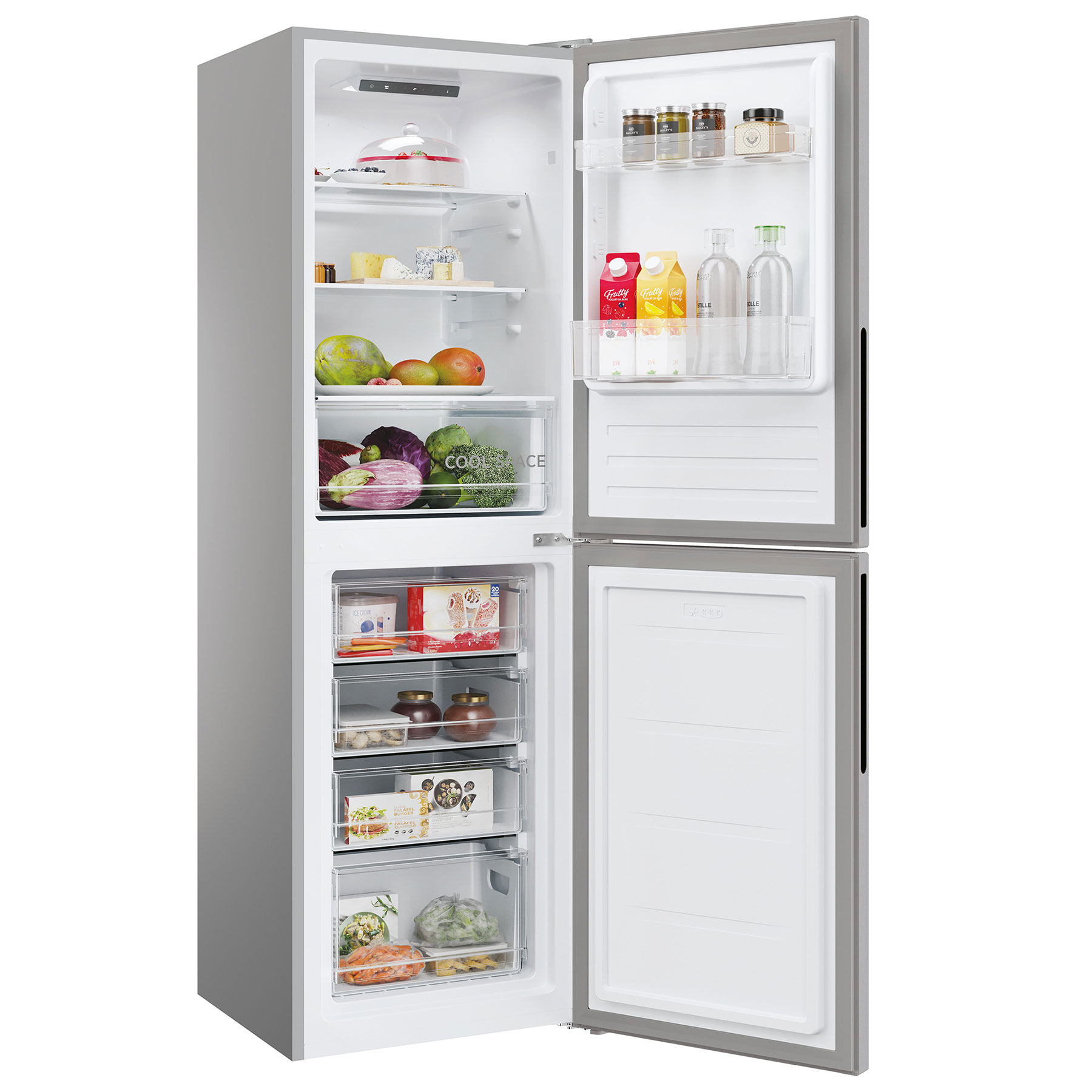 Hoover HOCT3L517ESK 252 Litre Combi Fridge Freezer - image 3