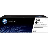 HP CF256X toner-kit box, black and blue design, 56X label, for LaserJet M 4, 12.3K pages yield.