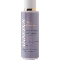Purple Innoxa Naga Tonico bottle, 120 ml, with white cap and gold accent, labeled for all skin types.