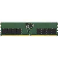Kingston DDR5 6400 MHz RAM module, green circuit board with black chips and gold connector edge.