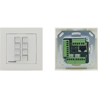 White Kramer Electronics RC-308 Keypad with eight buttons and exposed green circuit board on the right.