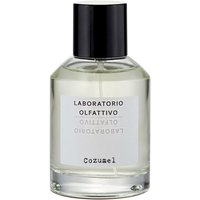 Laboratorio Olfattivo Cozumel Eau de Parfum, clear glass bottle with black cap, white label, 100 ml men's aromatic perfume