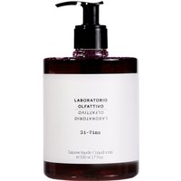 Clear bottle of Laboratorio Olfattivo Di-Vino Liquid Soap 500 ml with black pump and white label.