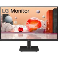 LG 24BA400-B monitor, 23.8-inch, 1920x1080 resolution, thin black bezel, rectangular stand, vibrant screen display