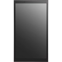 Black LG 75XE3C-B signage display, 75-inch, 4K Ultra HD, sleek design, thin bezels, matte screen finish.