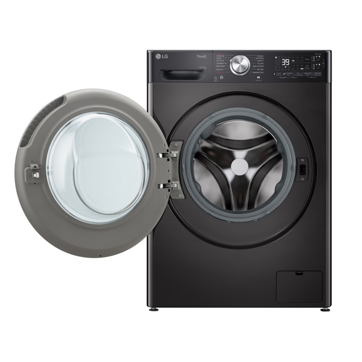 LG Wifi Connected 13 Kg / 7Kg Washer Dryer with 1400 RPM - Platinum Black