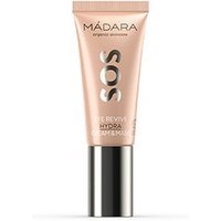 Peach tube of Madara SOS Eye Revive Hydra Cream, silver cap, black text, 20 ml size.