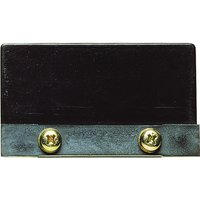 Makita blade gauge with black rectangular body and two gold screws at the base.