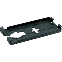 Black rectangular Makita jigsaw base cover plate with cutouts and raised edges for 4350/4351 models.