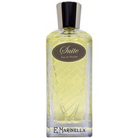 Clear glass bottle of Marinella Suite Eau de Parfum, 125 ml, with a silver cap and a gold label.