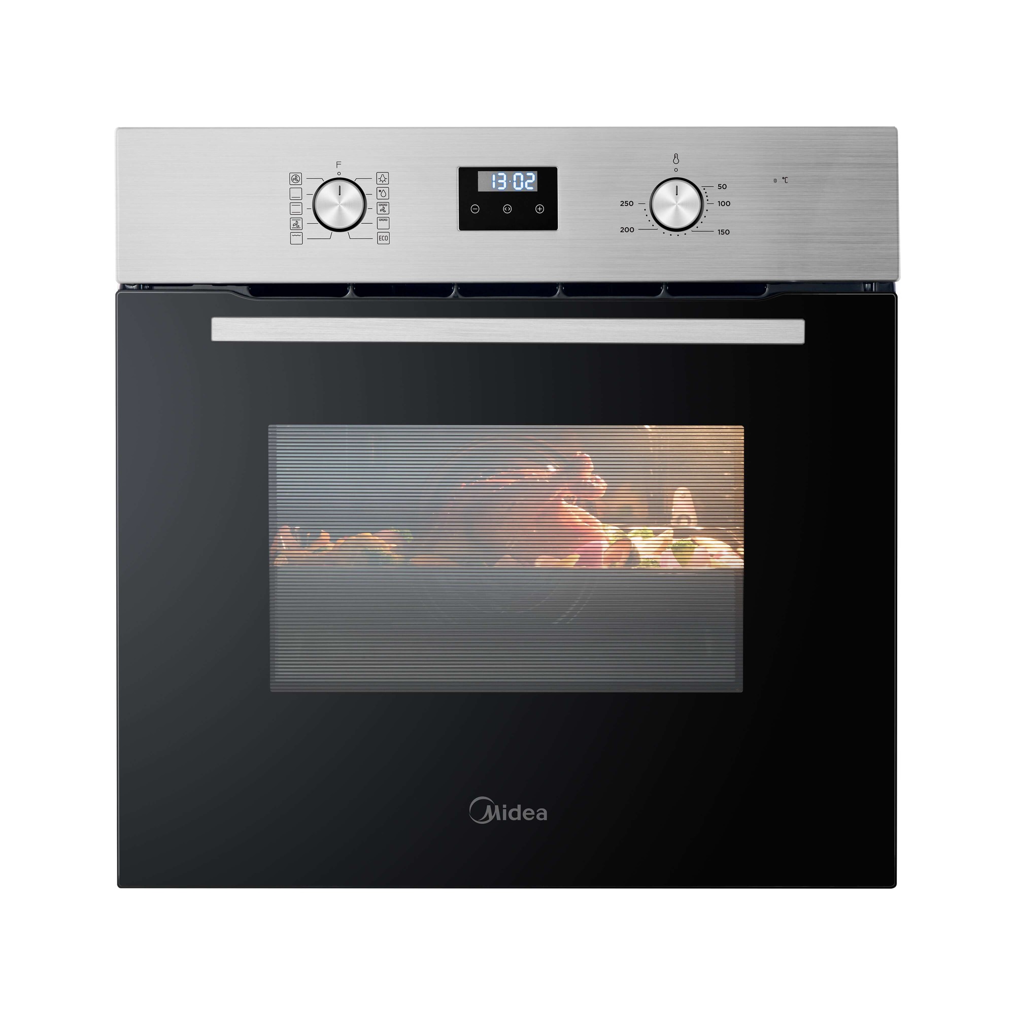 Midea Midea MBO65M90D2-X - Stainless Steel 70L Built in Oven - Rotary Dials - a Energy Rating