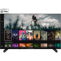 Mitchell & Brown 43" 4K Ultra HD Smart TV with slim black bezel, displaying vibrant streaming content and TiVo interface.