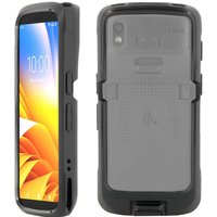 Black Mobilis 065030 handheld mobile computer case with rugged edges, screen cutout, and rear camera opening.