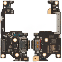 Motorola Charging Port Board with black circuit board, USB-C port, and gold connectors.