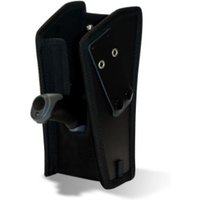 Black Newland holster for 12.7 cm pistol grip, featuring durable material and secure fastening.