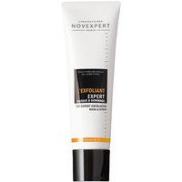 White tube of Novexpert L'Exfoliant Expert Masque & Gommage with black and orange label, 50 ml size.