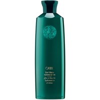 Green Oribe Curl Gloss bottle, 175 ml, with gold text and embossed logo, designed for curly hair hydration and hold.