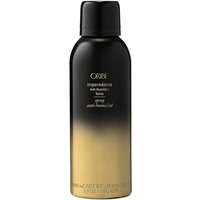 Black and gold Oribe Imperméable Anti-Humidity Spray, 200 ml, for curly hair styling and volume.