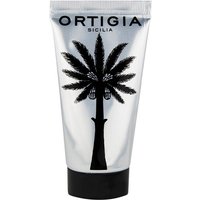 Silver Ortigia Florio hand cream tube with black palm tree design, 80 ml size.