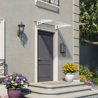 Palram Canopia Lyra 1350 White Twinwall Door Canopy - image 2
